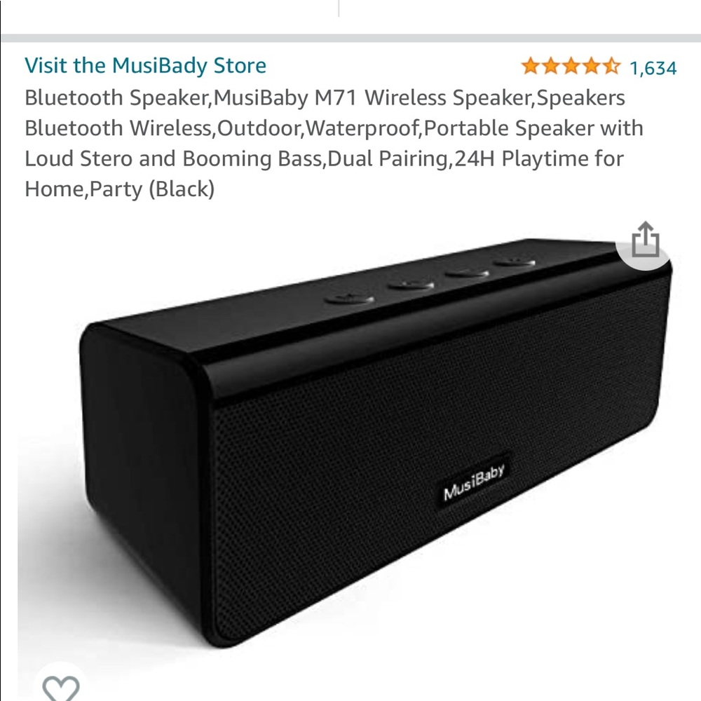NWT Portable Speaker, brand new still in box, never used. Great for summertime